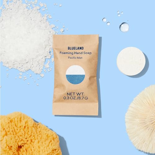 BLUELAND Foaming Hand Soap Tablets - Plant-Based, Hypoallergenic, 10-Pack, Pacific Mist Scent - Image 4