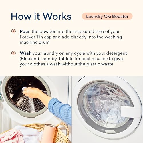 BLUELAND Laundry Booster - Brightens Whites, Lifts Tough Odors, Fragrance Free - 2-Pack - Image 6