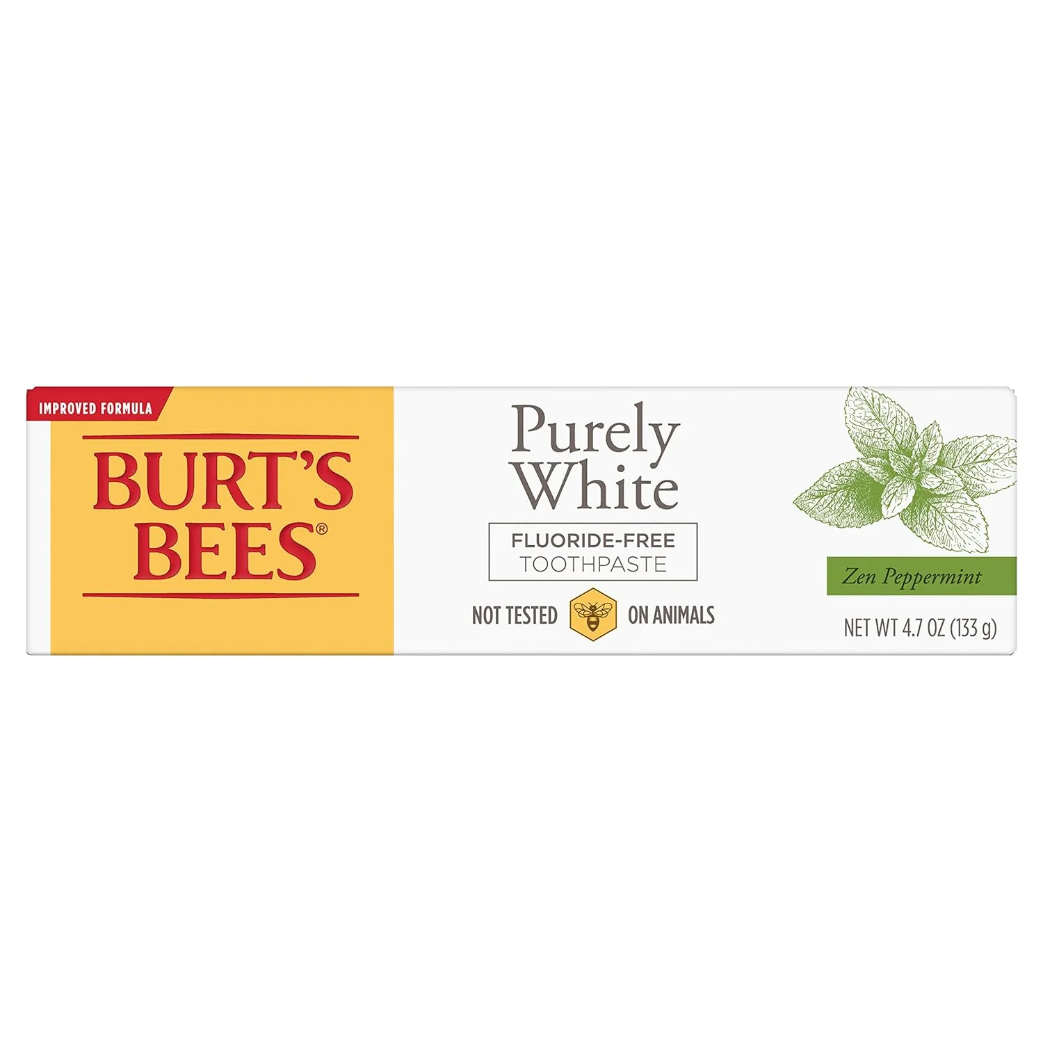 Burt's Bees Fluoride-Free Toothpaste - Zen Peppermint, Stain Removal, 4.7oz - Image 3