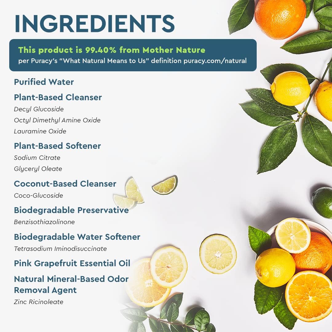 Puracy Carpet Shampoo - Pet Stain Remover, Natural Ingredients, Low Foam - 25oz Makes 20 Gallons - Image 5